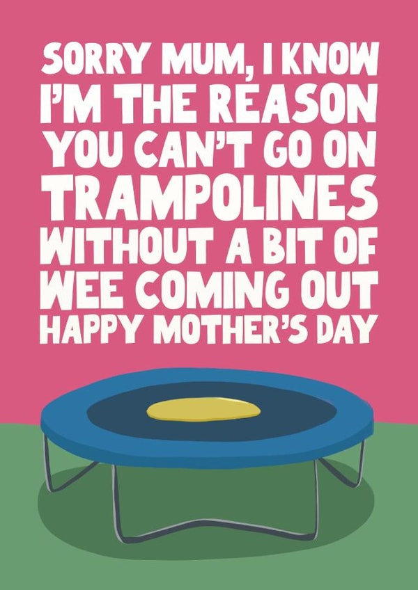 Cheeky Mother's Day Card - Mum - Wee coming out! created by Pickled Prints
