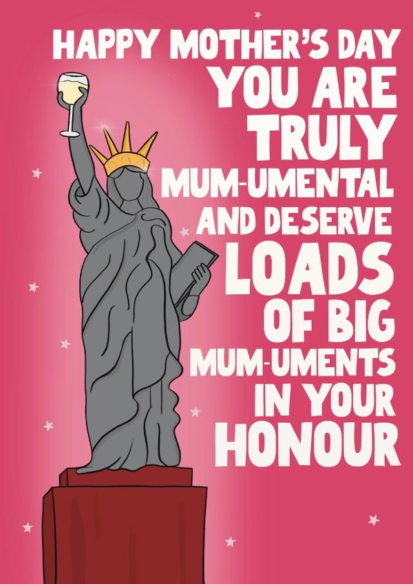 Heartfelt Mother's Day card - Mum-umental created by Pickled Prints