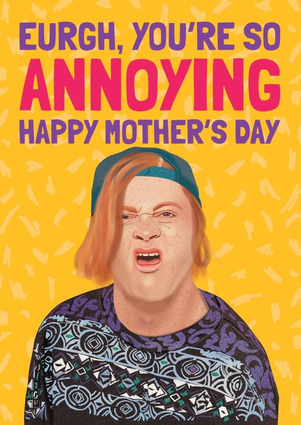 Funny Mother's Day Card - Kevin and Perry created by AbiGoLucky