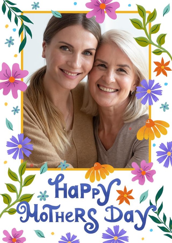 Pretty Mother's Day Photo Card - Floral created by @tikkled.pink