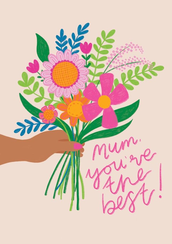 Sweet Mother's day card - Mum created by Hollie McManus Illustration