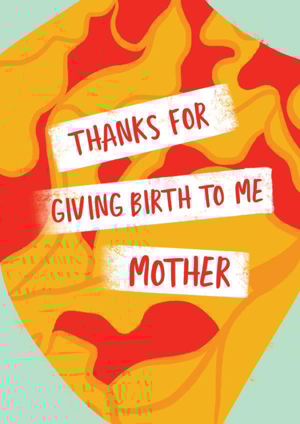 Mother's Day card floral design inspired by Georgia O'keeffe created by Michelle Hird