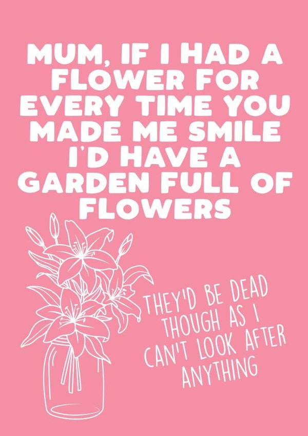 Cute Mother's Day Card - Garden Full of Flowers created by Filthy Sentiments