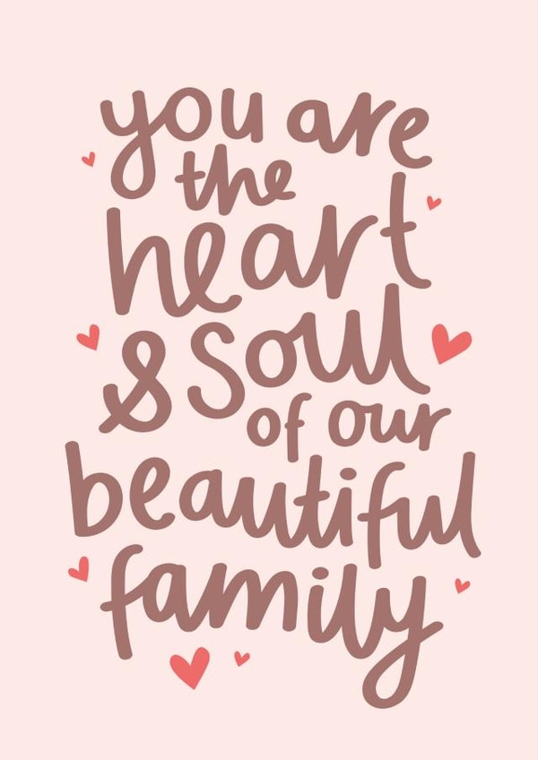 Heartfelt Mother's Day Card - Heart and Soul created by Fliss Muir