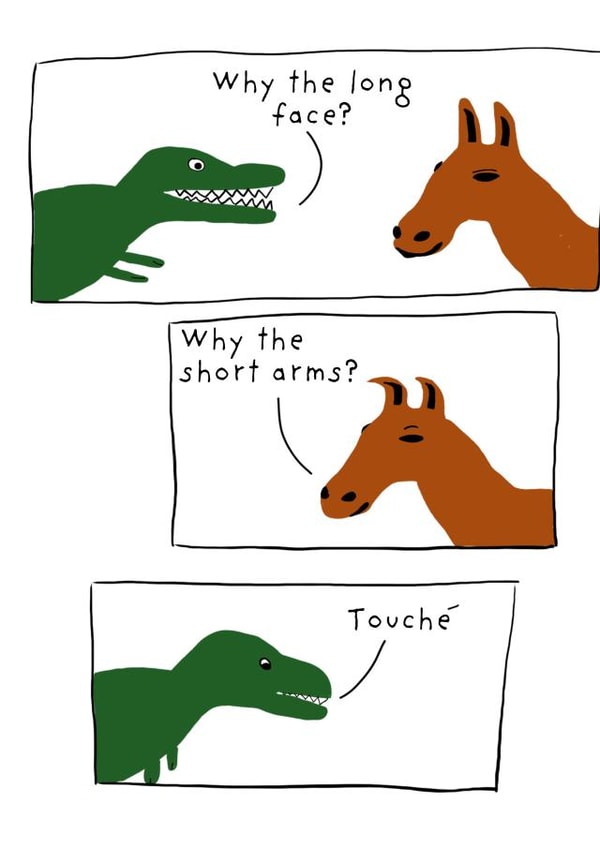 Funny Birthday Card - Why the Long Face created by Not at all Jack