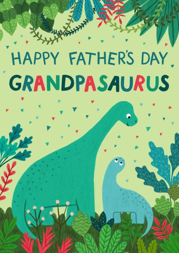 Cute Father's Day Card - Grandpa - Dinosaur created by Pear Tree Press