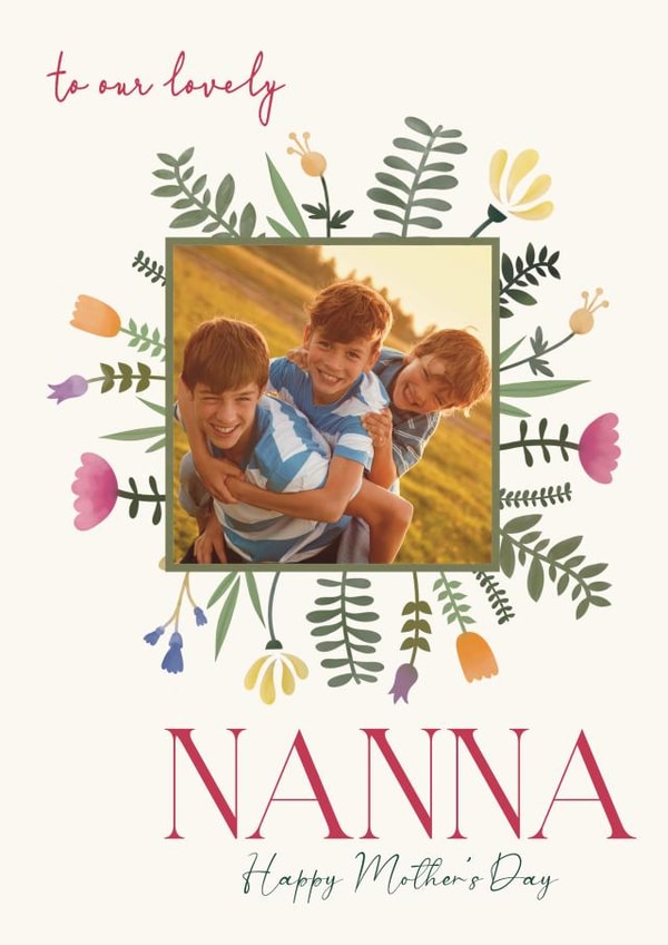 Classic Mother's Day Photo Card - Lovely Nanna created by Choo Choo 