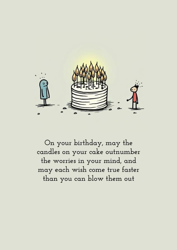 So Many Candles - Happy Birthday to Mum or Dad - Birthday Blessings created by Chunky Pixel