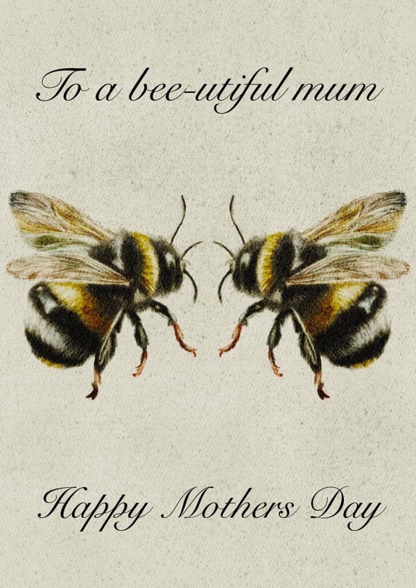 Cute Mother’s Day card for a bee-utiful mum created by Holly  Burton