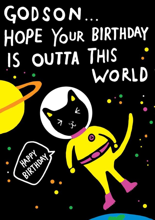 Cute birthday card - for a brill godson created by Earlybird