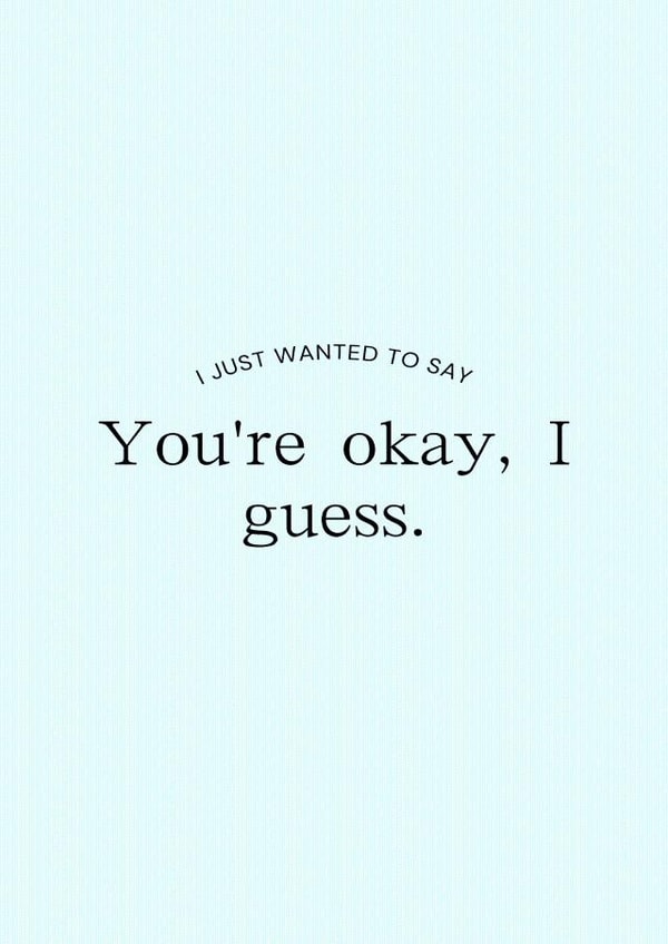 Cute minimalistic rude card. created by Isa Gonzalez