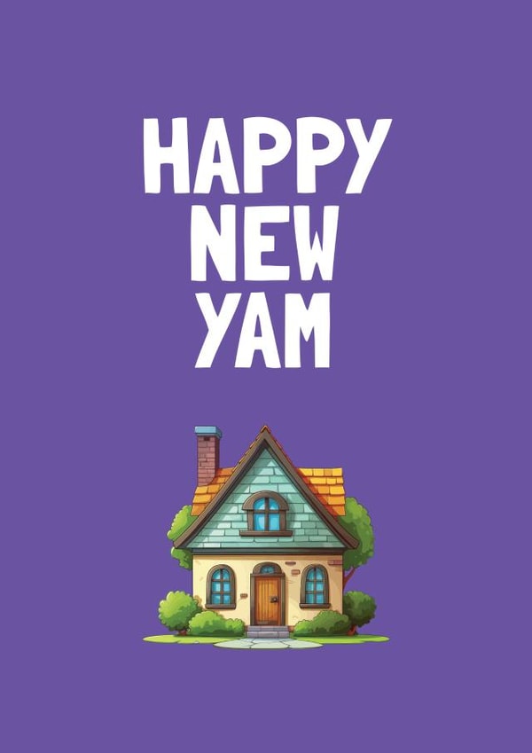 Cumbria Happy New Yam Card created by Cumbria Guru