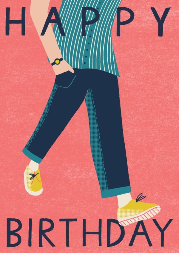 Male Happy Birthday Card - Modern/Contemporary created by Laura Darrington Design Ltd.