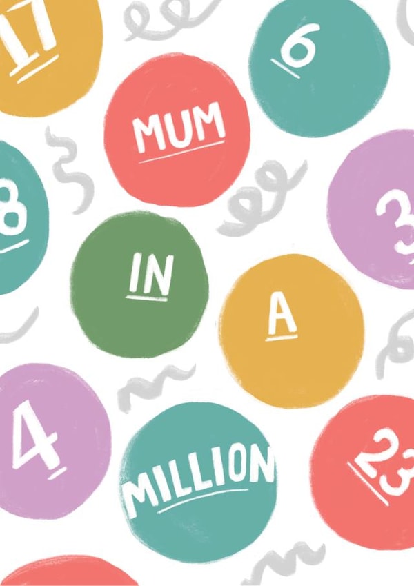 Fun Card For Mother's Day - Mum In A Million Lotto Card created by Jade Fisher