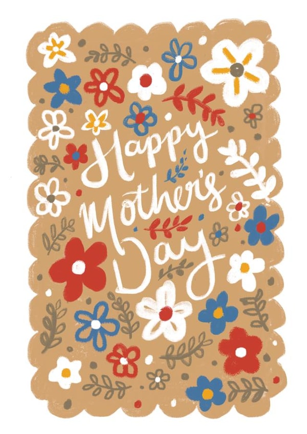 Cute Modern Floral Mother's Day Card created by Jade Fisher
