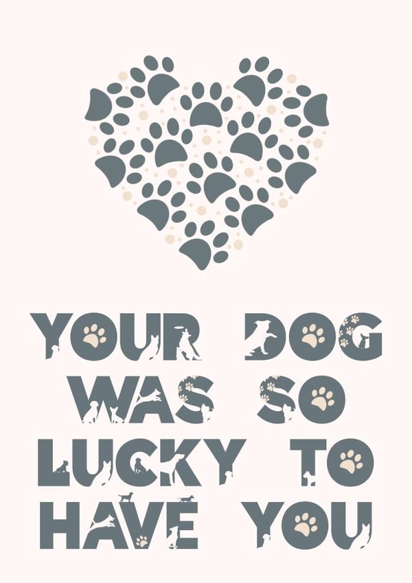 Pet Sympathy Card for the Loss of a Loved Dog created by Catherine Bancroft