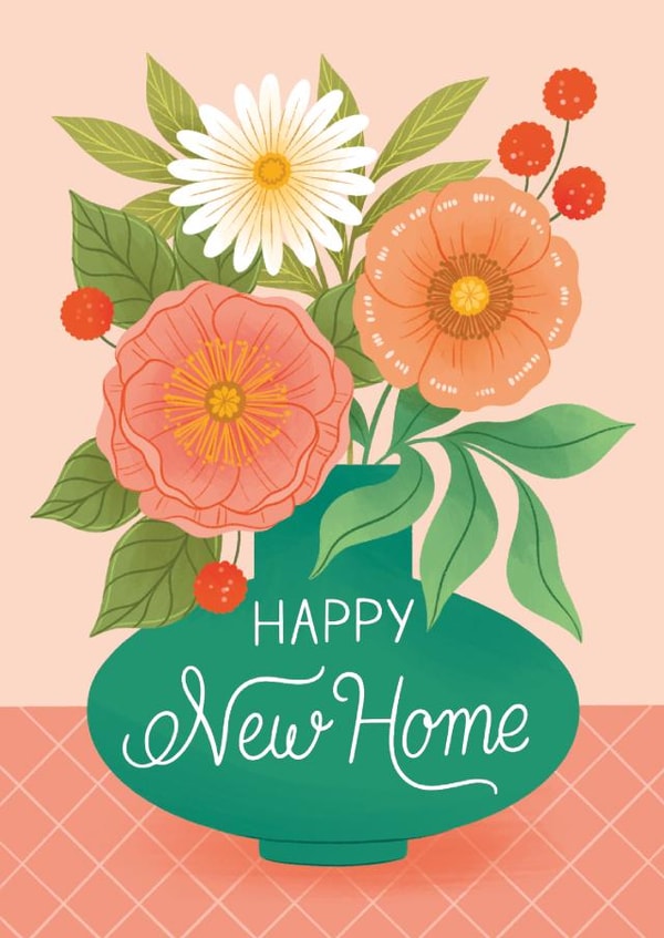 Happy New Home - Pretty Housewarming - Congratulations On Your New House created by Ricicle Cards