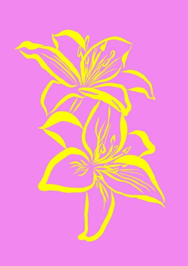 Cute, vibrant neon card for the flower lover! created by Charlee Dawe