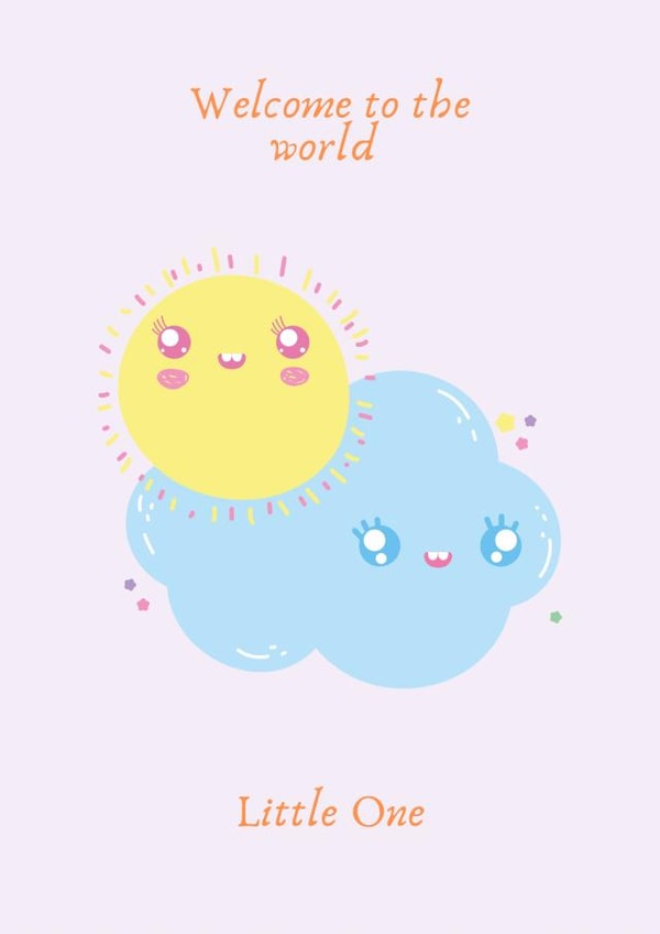 Cute card for a newborn baby created by Charlee Dawe