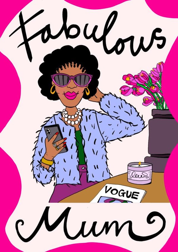 Fabulous Birthday Day card - for stylish Mum created by Hello Hatty