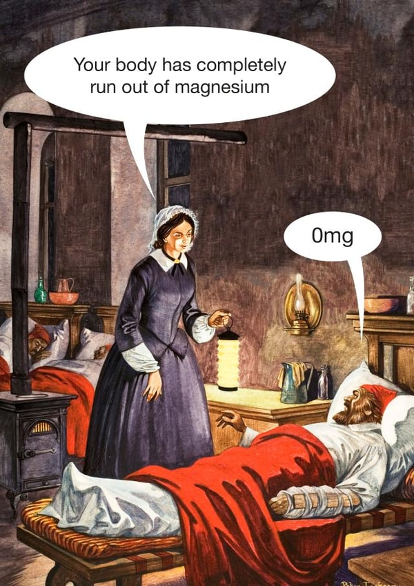 Funny Vintage Marie Curie Nurse Doctor card - Magnesium - Omg created by kissmekwik