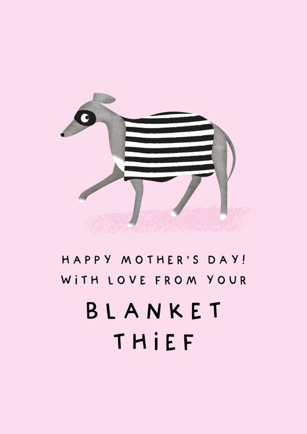 'Blanket Thief' - Sighthound Mother's Day Card created by Studio Mads