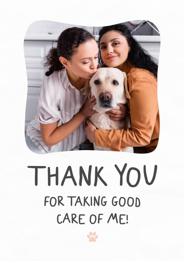 Cute Thank You Card - Pet Sitting - Vet created by @hollielonglanddesigns