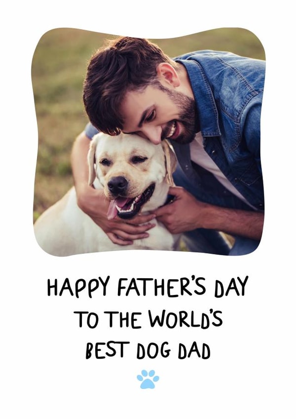 Cute Father's Day Photo Card - From the Dog created by @HurrayHaus