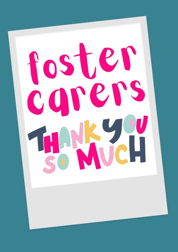 Cute Thank You Card - for your Foster Carers created by Becky Grainger