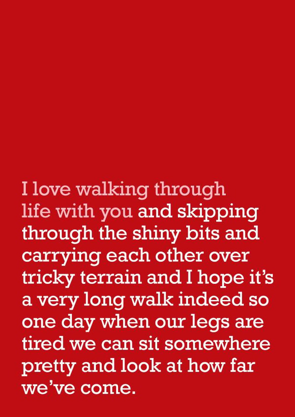 Love Card for Life Partner - Romantic Card - Anniversary created by The Right Lines