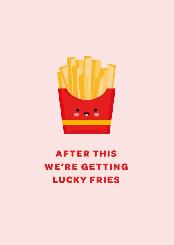 Sending Love and Lucky Fries on Your Transfer Day, Baby! created by THE GOOD EGG SMBC