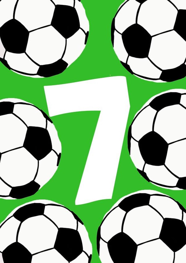 Football Birthday Card - 7th created by tea please