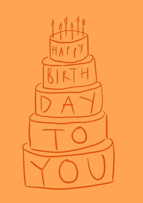 Pretty Birthday Card - Orange Cake created by Bellynam Studio