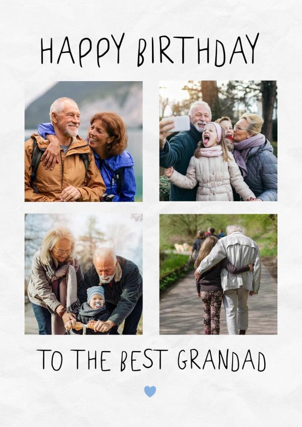 Heartfelt Birthday Photo Card - For Grandad created by @hollielonglanddesigns