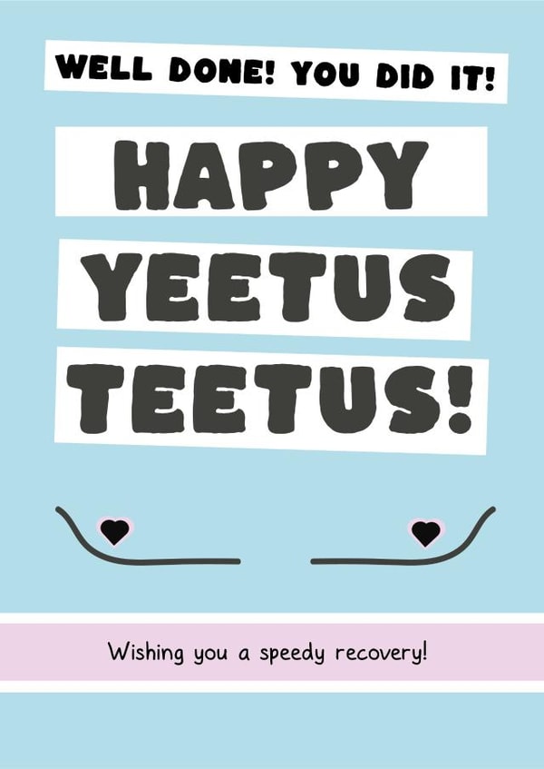 Funny Get Well Soon Card - Top Surgery - Transitioning created by Chapter Cards