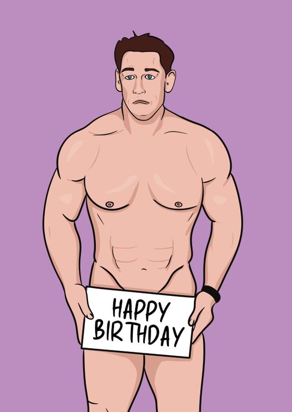 Funny Birthday Card - John Cena - Oscars 2024 created by @Cupsie's Creations