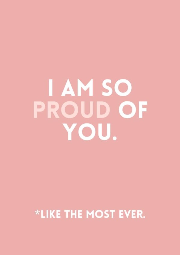 Cute Well Done Card - Proud of you created by Tash Adele Studios