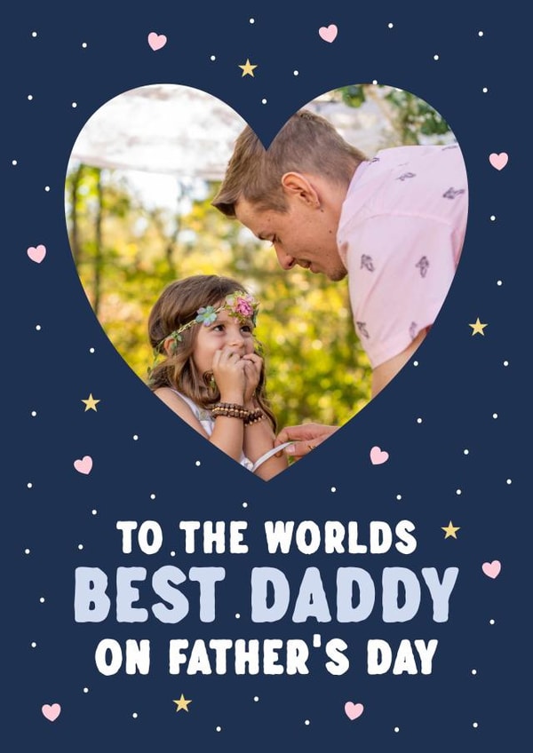 Heartfelt Father's Day Photo Card - Best Daddy - From the Kids created by @HurrayHaus