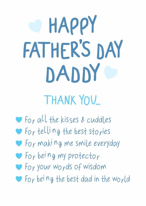 Heartfelt Fathers Day Card - Best Daddy - From The Kids created by @hollielonglanddesigns