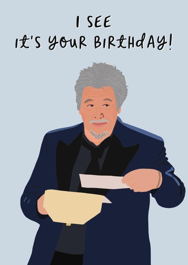 Funny Birthday Card Al Pacino - Oscars created by Sweetlove Press