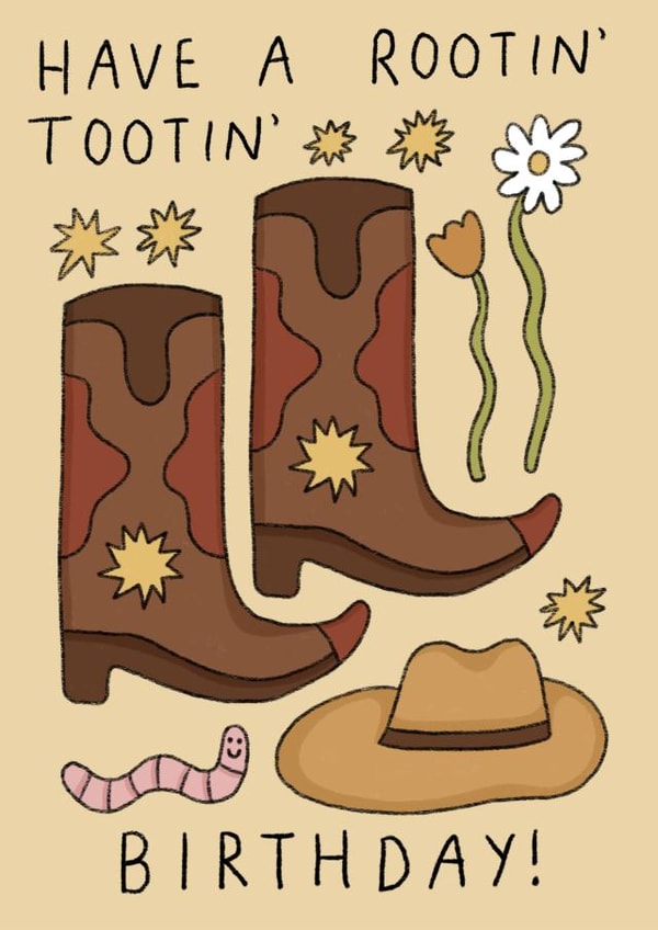 Have a rootin' tootin' Birthday! A Birthday card for your funkiest friends! created by Moonwavey