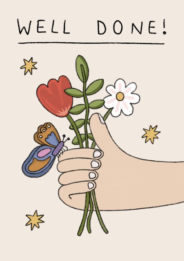 Cute Congratulations Card - Well Done created by Moonwavey