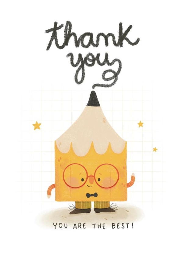 Cute Thank You Card - For Teacher created by The Corner House Crafts