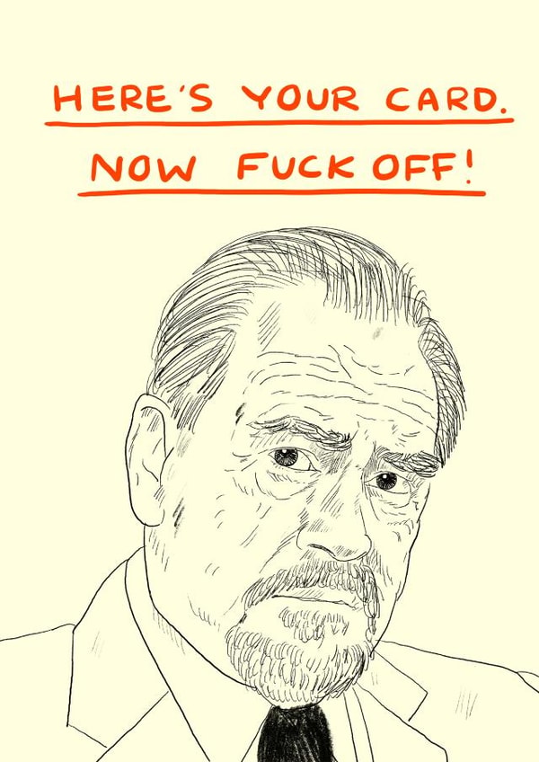 Funny Birthday Card - Succession - Logan Roy created by JOLLY AWESOME