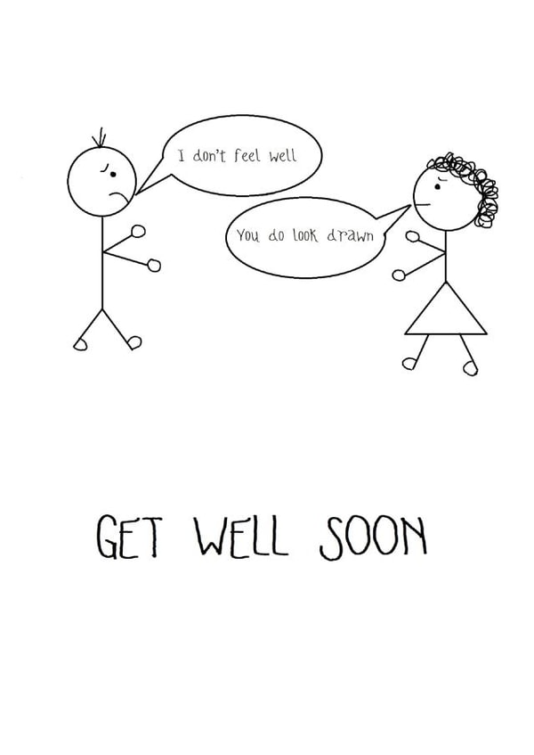 Get Well Soon Funny Pun Card created by Punderdog