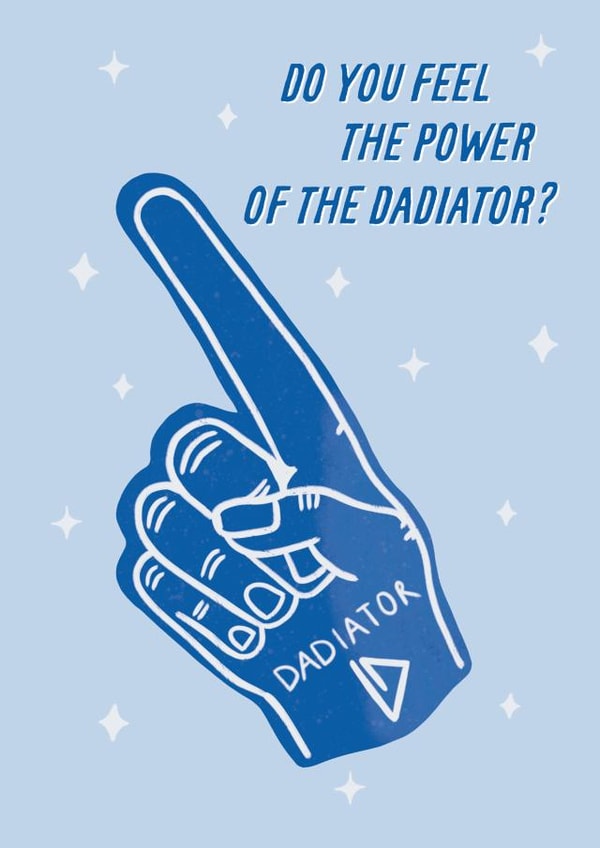 Funny Father's Day Card - Gladiators - Dadiator created by Sweetlove Press