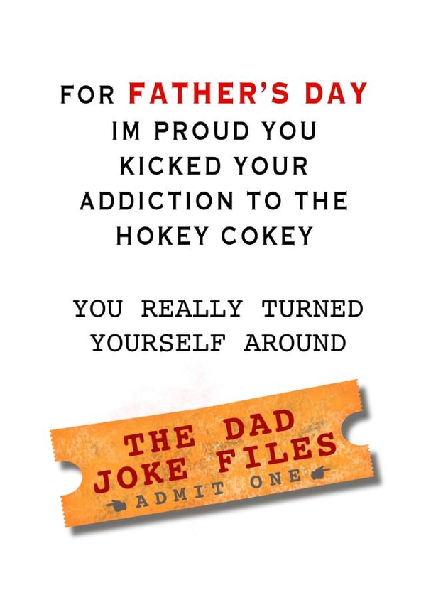Funny Father’s Day Card - Dad Joke - Hokey Cokey created by Tilly From The Tuck Shop