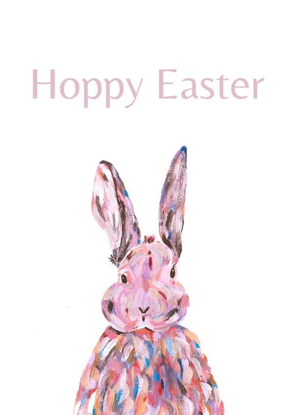 Cute, wholesome Easter bunny card for friends and family. created by Alicia Foulds