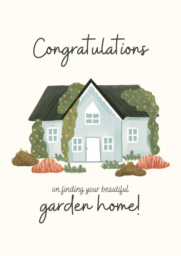 Pretty New Home Card - Garden Home created by With Love Laxmi