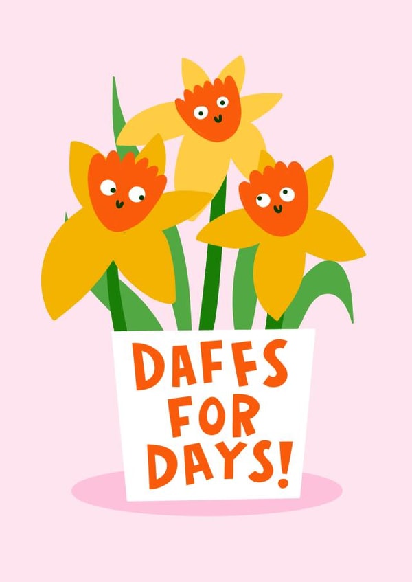 Cute Easter Spring Card - Daffodils - Daffs for Days created by Lucy Maggie Designs